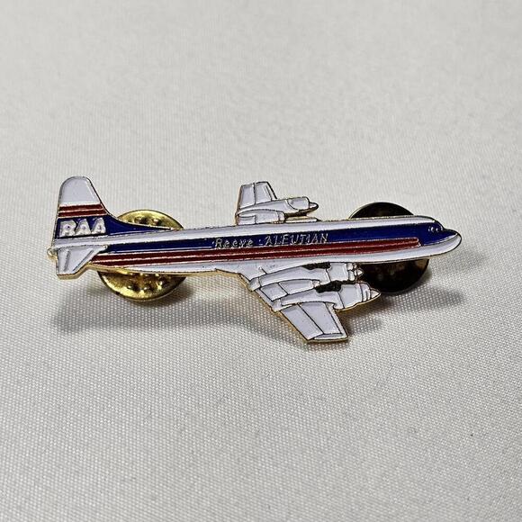 Other - Reeve Aleutian Airways (RAA) Lockheed L-188 Electra Turboprop Airliner Lapel Pin